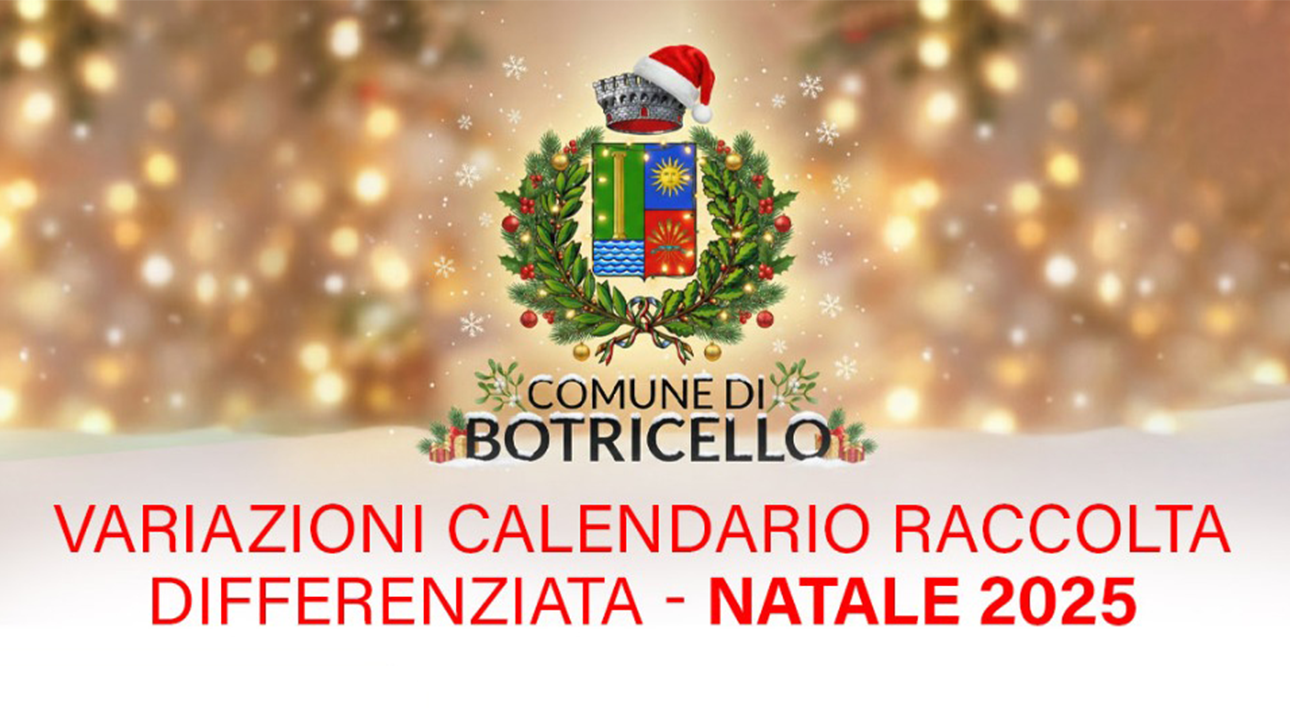 ANTEPRIMA BOTRICELLO 2025 variazione raccolta rifiuti natale